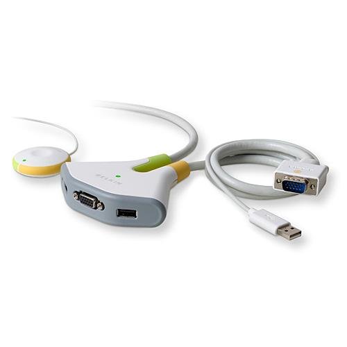 Belkin 2-Port Switch 2 mit Fernbedienung f&uuml;r PC USB Preisvergleich
