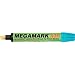 U-Mark 10313 A30 Megamark Broad Tip Paint Marker, 0.75" Diameter, 5.45" Length, Light Blue  (Pack of 6)