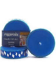 Three Beaded Tealite Set Without Lid In PVC Box - Jasmine
