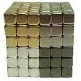 Magnicube Magnet Cubes Quattro Edition {Nickel, Black, Gold, Silver} 216 Piece Magnetic Puzzle (Tin Gift Set) ~ Magnicube