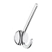 Bath Robe Hook - elegant craftsmanship in solid brass (Brushed Nickel) (6