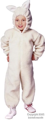 Kid's Plush Lamb Costume (Size: Small 4-6)