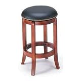 Chelsea Swivel Bar Stool Cherry Finish 24 High by San Tan Decor And More