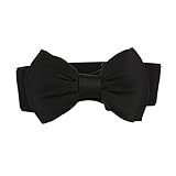 レディー 着やせ ドレス 選べる 6色　レディース ファッション リボンベルト ウエストマーク ワンピース 定番 デザイン 太ベルト ハイウエスト パーティベルト 幅広 ファッション小物 　ゴム　ウエ