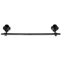 Acorn Iron Art Florence 18" Towel Bar, 21" W x 3-3/4" D, Antique Pewter (shown in Black Iron)