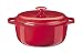 Kitchen & Housewares : Innova Color Cast Porcelain Enameled Cast Iron 5-Quart Round Dutch Oven, Red