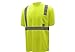 CJ Safety High Visibility ANSI Class 2 T-Shirt (Moisture Wicking Mesh) - Green (L/XL, Green)