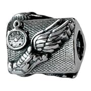 Sterling Silver Running Shoe Zable Bead Charm BZ2046