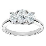 PlatinumOval-CutThree-StoneDiamondRing(G-H/VS,2ct.tw.)
