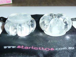 eCobbler Starlettos Heel Protectors For Stillettoes - Starletto Clear,Clear Base,C...