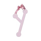 Pink Gingham Hanging Letter - Y