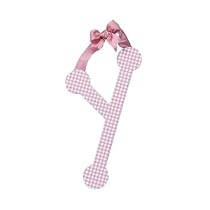 Pink Gingham Hanging Letter - Y