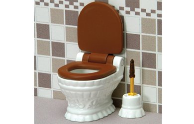 Childrens Toyshop  Toys : Sylvanian Families Luxury Toilet