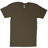 American Apparel - Fine Jersey Short Sleeve T-Shirt, Brown, 2XL