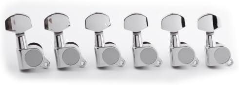 Chrome Electric Guitar Tuners R6 - Inline 6 fits Fender Stratocaster Tele New