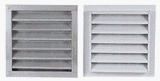 Air Vent Inc RL808000 Aluminum Wall End Louvers
