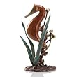 Contemporary Brass Seahorse Sculpture