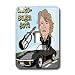 Rich Diesslins Funny Out to Lunch Cartoons - Jon Bon Jovi in Autobahn Jovi - Light Sw...