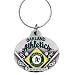 Oakland Athletics Oval Pewter Keychain