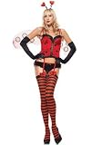 4PC Sweetheart Ladybug Sexy Holiday Party Costume