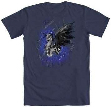 My Little Pony Painted Princess Luna Nightmare Moon Adult Navy T-Shirt