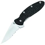 Kershaw Knives K.O. Scallion, Black Polyamide Handle, Plain