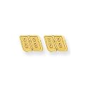 14k Gold NASCAR Dale Earnhardt Jr. #88 Small Post Earrings