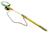 Antique 14k Yellow Gold and Enamel Sword Pin