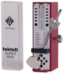 MusicalInstruments: Wittner Taktell Super Mini Metronome. Ruby