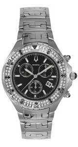 Buy Accutron Watches Accutron VAL D'isere Chronograph with Diamonds Unidirectional Elapsed Time Bezels... by accutron