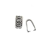Sterling Silver Ornate Pinch Bail Large (For Pendants)