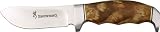 Browning Knives 526 Fixed Blade Skinner Knife with Wood Handles