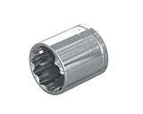 Shallow Socket 12 Point Crv - 3/8-Inch Drive x 21MM