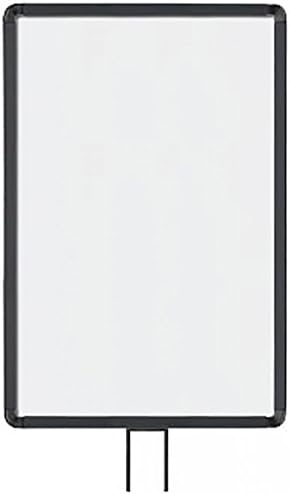 14 X 22 Steel Sign Frame, Fits Lavi Crowd Control Beltrac Stanchions (Sold Separately), Black Matte Finish, Clearance Sale (Sales Are Final)