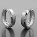 Earring Hoops, Diamond Cut, Silver 925 G91532