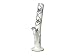 SAND GLAS BONG - SANDGESTRAHLTER ZYLINDER MIT SCHWARZEN BLÄTTERN - 42CM HOCH -  Ø 50MM - 18,8MM CHILLUMUSCHLIFF