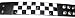 Black / White Checkerboard Pyramid Stud Bracelet