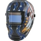 Titan Solar Powered Auto Darkening Welding Helmet with American Eagle Graphics - TIT41265