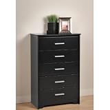 Prepac Furniture Coal Harbor Five Drawer Chest Dresser