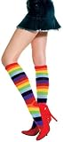 Cute Multi Colored Rainbow Knee Socks