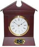 NCAA Michigan Wolverines Wooden Desk Clock