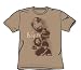 Search : Beatles T-shirt 'Spraycan' portrait khaki tee