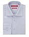 Gino Valentino Men's Dress Shirt Pure Cotton Spread Collar Barrel Cuff