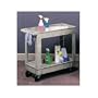 RUB452088BGE - Heavy-Duty 2-Shelf Utility Cart, Structural Foam, 25-7/8wx45-1/4x33-1/4h, Beige