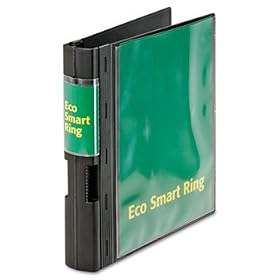 EcoSmart Ring View Binder, 2 Capacity, Black