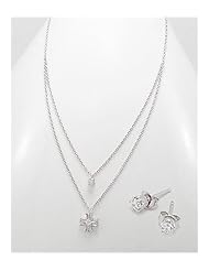 Cross CZ Earrings In 92.5 Sterling Silver