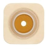 SUR-FIT Natura Stomahesive Flexible Skin Barrier/Wafer - 5 x 5 wafer - 2(3/4) flange - tan - Box of 10
