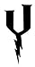 18x24 Large Letter Stencil-Wizard Font from 4 Ply Mat Board -Letter Y