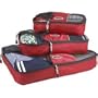 eBags Luggage Packing Cubes - 3pc Set - Raspberry