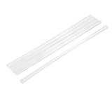 uxcell 　ホットグルーステッキ　30cm長さ　プラスチック製　ホワイト　アイロン製　5個入